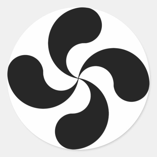 Lauburu Baskenkreuz Cross Sticker (Vorderseite)