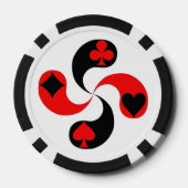 Lauburu Baskischer Kreuzweg Ristorante Al Pentolin Pokerchips (Rückseite)