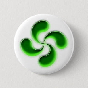 lauburu baskisches Kreuz basque cross Button