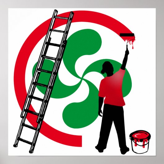 Lauburu - Croix-Basque Poster (Vorne)