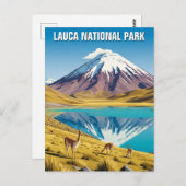 Lauca National Park Chile Travel Postkarte (Vorne/Hinten)