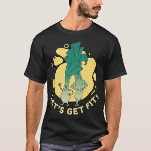 Lauch-Gemüse-lustiges Lauch-Design T-Shirt