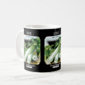 Lauch-Samenpackungsetikett Kaffeetasse (Vorderseite Links)