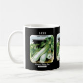 Lauch-Samenpackungsetikett Kaffeetasse (Links)