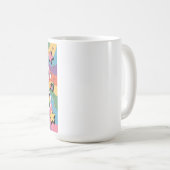 Laud und Stolz - Farbenfrohe psychedelische LGBTQ+ Kaffeetasse (VorderseiteRechts)