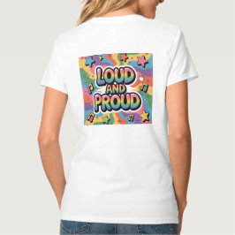 Laud und Stolz - Farbenfrohe psychedelische LGBTQ+ T-Shirt