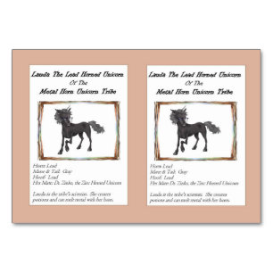 Lauda die führende Einhornhandelskarte Tischnummer