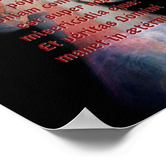 Laudáte Dominum Printmedium Poster (Ecke)