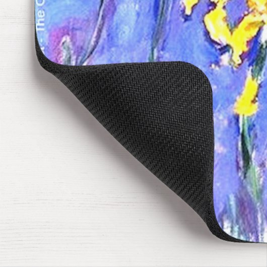 laude Monet gelbe Iris Mousepad (Ecke)
