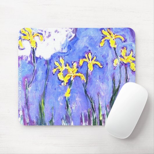 laude Monet gelbe Iris Mousepad (Mit Mouse)