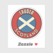 Lauder, Schottland Aufkleber (Blatt)