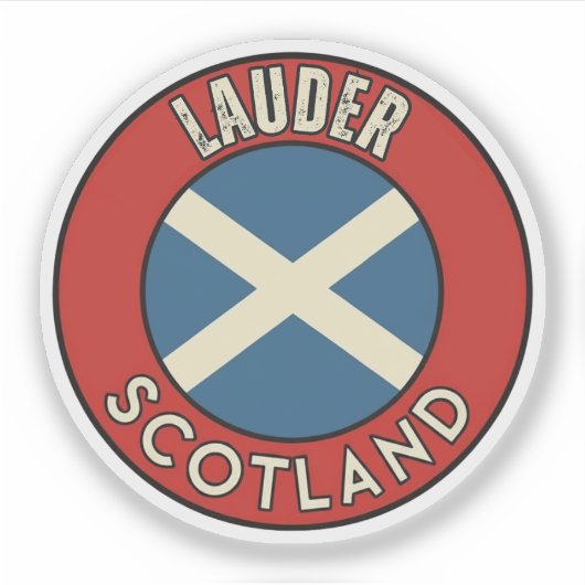 Lauder, Schottland Aufkleber (Vorderseite)