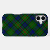 Lauder Tartan blau grün kariert iPhone Hülle (Rückseite (Horizontal))