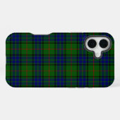 Lauder Tartan blau grün kariert iPhone Hülle (Rückseite (Horizontal))