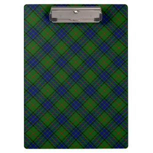 Lauder Tartan blau grün kariert Klemmbrett