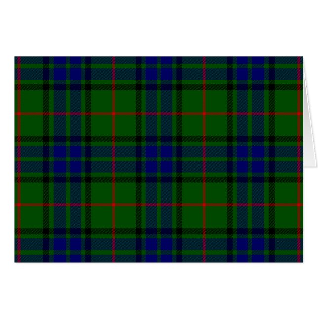 Lauder Tartan Blau kariert (Vorderseite (Horizontal))