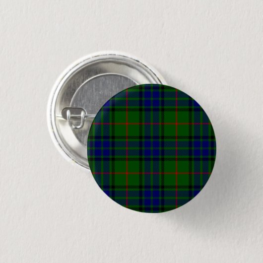 Lauder Tartan Blau kariert Button (Vorne & Hinten)