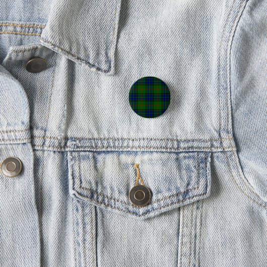 Lauder Tartan Blau kariert Button (Beispiel)