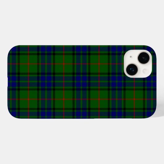 Lauder Tartan Blau kariert Case-Mate iPhone Hülle (Rückseite (Horizontal))