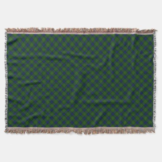 Lauder Tartan Blau kariert Decke (Vorderseite)