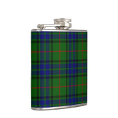 Lauder Tartan Blau kariert Flachmann (Rechts)