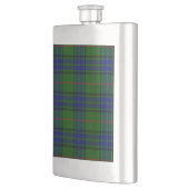 Lauder Tartan Blau kariert Flachmann (Links)