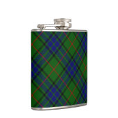 Lauder Tartan Blau kariert Flachmann (Rechts)