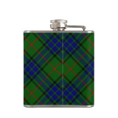 Lauder Tartan Blau kariert Flachmann (Rückseite)