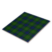 Lauder Tartan Blau kariert Fliese (Seite)