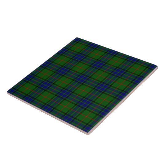 Lauder Tartan Blau kariert Fliese (Seite)
