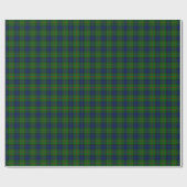 Lauder Tartan Blau kariert Geschenkpapier (Flach)
