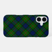Lauder Tartan Blau kariert iPhone 16 Hülle (Rückseite (Horizontal))