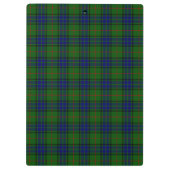 Lauder Tartan Blau kariert Klemmbrett (Rückseite)