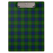 Lauder Tartan Blau kariert Klemmbrett (Vorderseite)