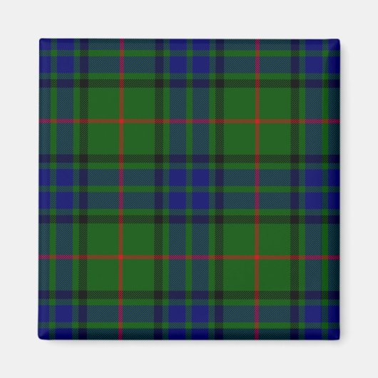 Lauder Tartan Blau kariert Magnet (Vorne)