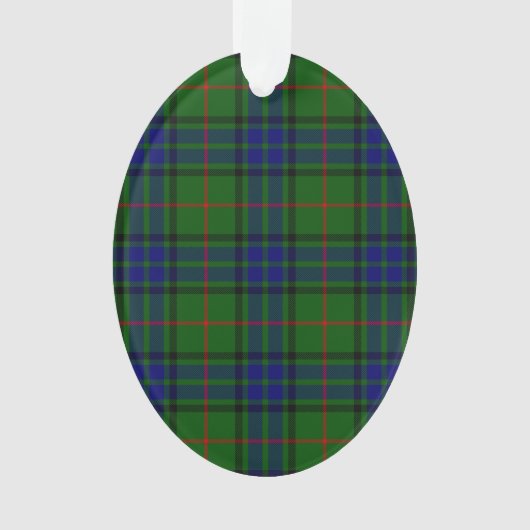 Lauder Tartan Blau kariert Ornament (Vorderseite)
