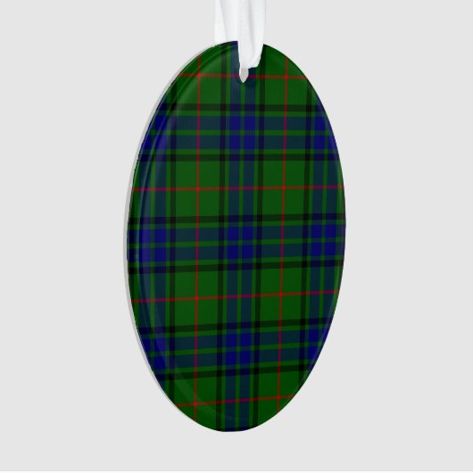 Lauder Tartan Blau kariert Ornament (Vorderseite)