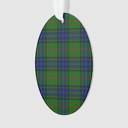 Lauder Tartan Blau kariert Ornament (Vorderseite)
