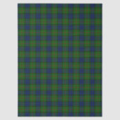 Lauder Tartan Blau kariert Seidenpapier (Vorderseite)