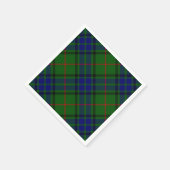 Lauder Tartan Blau kariert Serviette (Ecke)