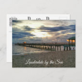 Lauderdale am Meer, Florida - Anglins Postkarte (Vorne/Hinten)