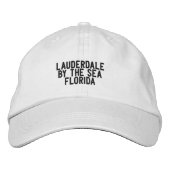Lauderdale am Meer Florida Hat Bestickte Baseballkappe (Vorderseite)