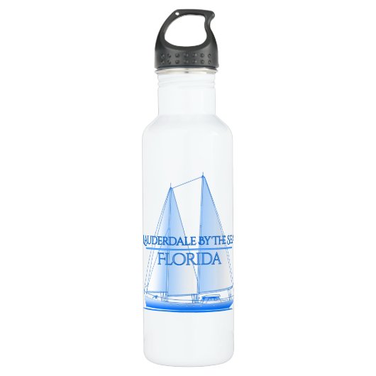 Lauderdale an der Meeresküste Nautical Sailing Sai Edelstahlflasche (Vorderseite)