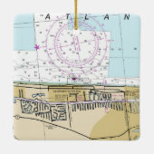 Lauderdale by Sea Nautical Chart Keramikornament (Rückseite)