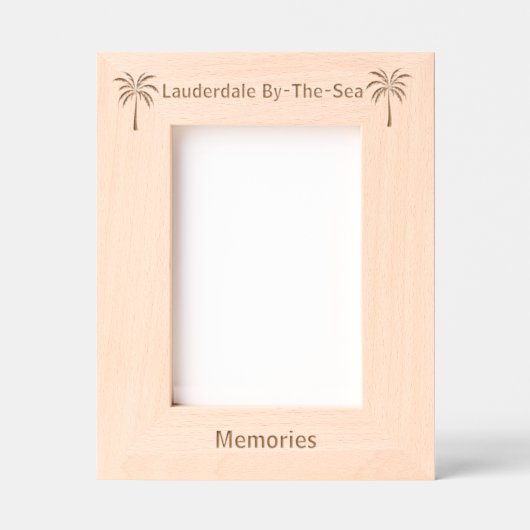 Lauderdale By-The-Sea Florida Laser Engraved frame Geätzte Rahmen (Vorderseite)