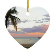 Lauderdale-durch-d-Meer, Florida Sonnenuntergang