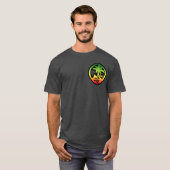 LAUF671 GUAM beunruhigtes Reggae-Siegel T-Shirt (Vorne ganz)