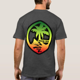 LAUF671 GUAM beunruhigtes Reggae-Siegel T-Shirt