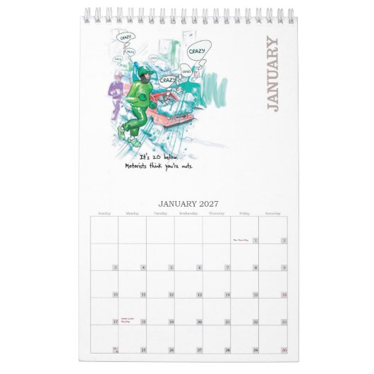 LAUF 2013 - Kalender für Läufer - Vertikale (Jan 2027)