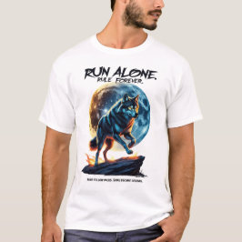Lauf allein! Regel für immer - Legendärer Wolf-Ent T-Shirt